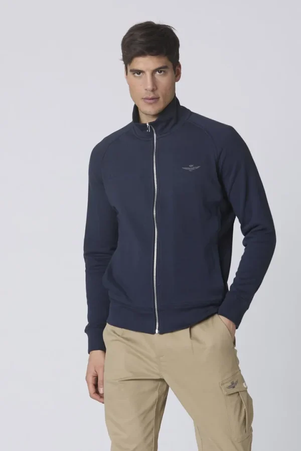 Aeronautica Militare Full-zip comfort fit sweatshirt - Image 2