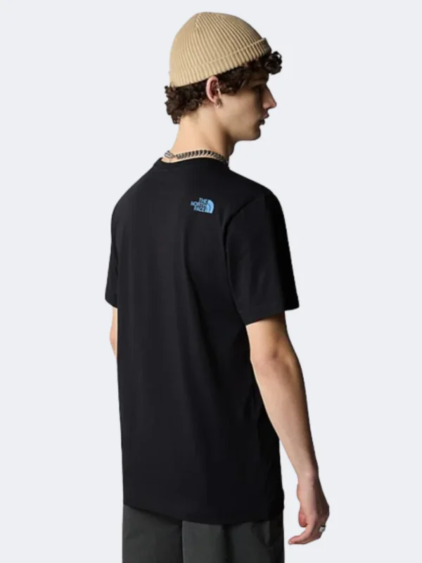 The North Face Mountain Line Men Lifestyle T-Shirt Black/Blue - Image 2