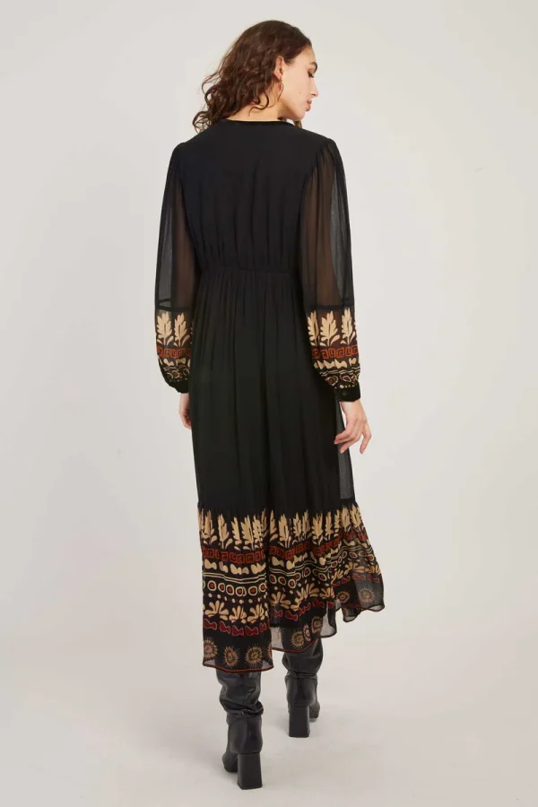 René-Derhy BARBADES flowing embroidered long dress - Image 2