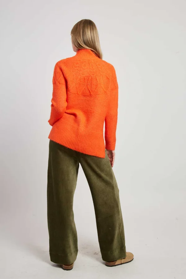 René-Derhy CARAMEL high neck knitted sweater - Image 2