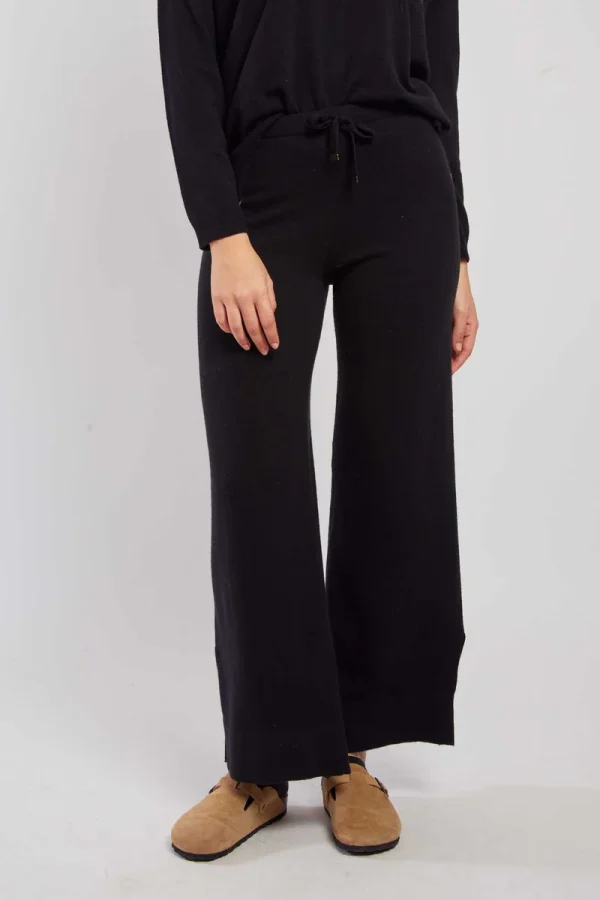 René-Derhy Plain knit pants with a REFINED lace