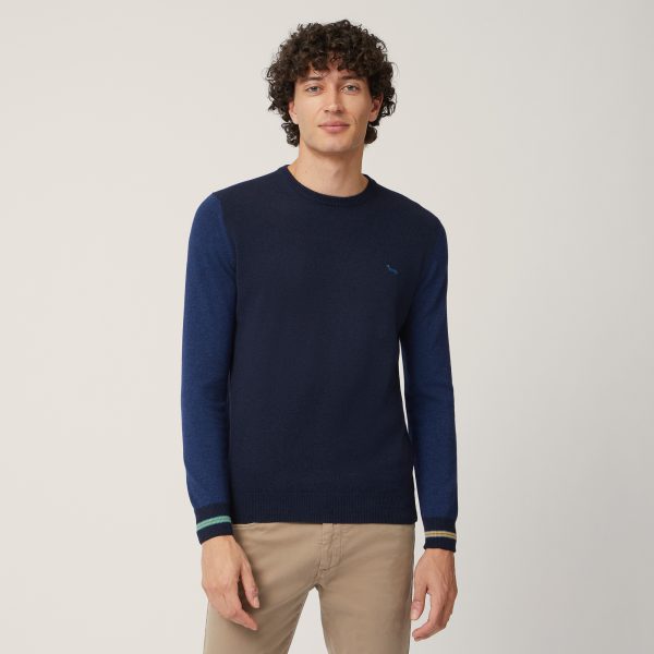 Harmont&Blaine Pullover With Striped Cuffs