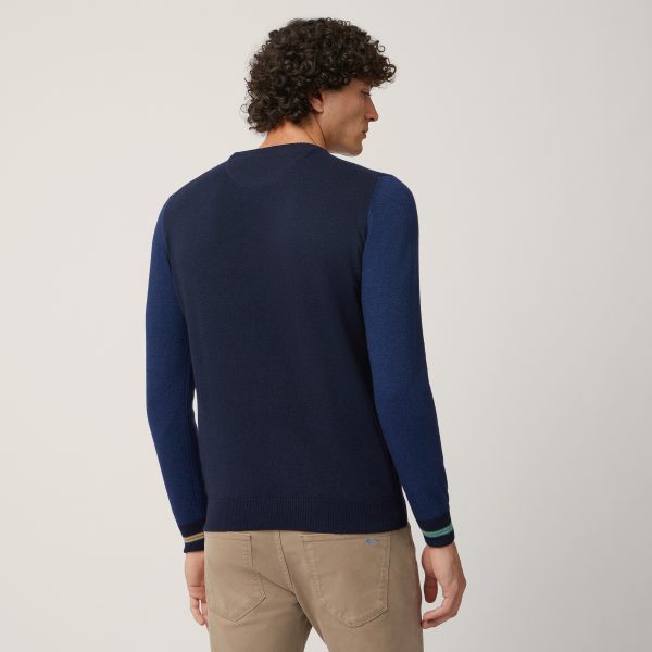 Harmont&Blaine Pullover With Striped Cuffs - Image 2