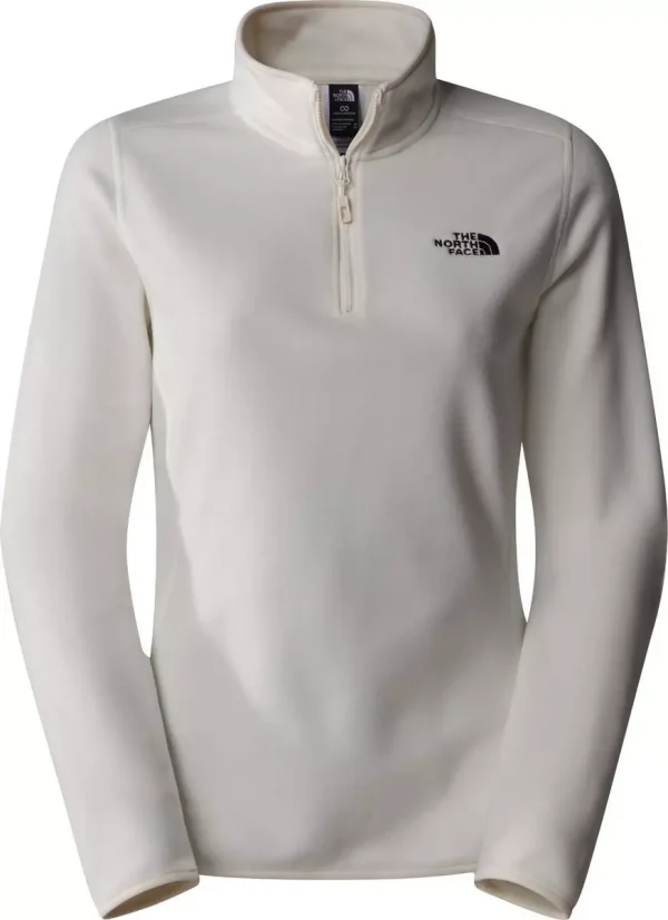 The North Face 100 Glacier Women Skiing Fleece White Dune