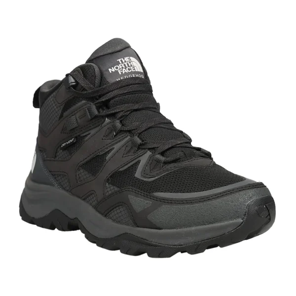 The North Face Hedgehog 3 Waterproof Men Hiking Shoes Black/Asphalt Grey - Image 2