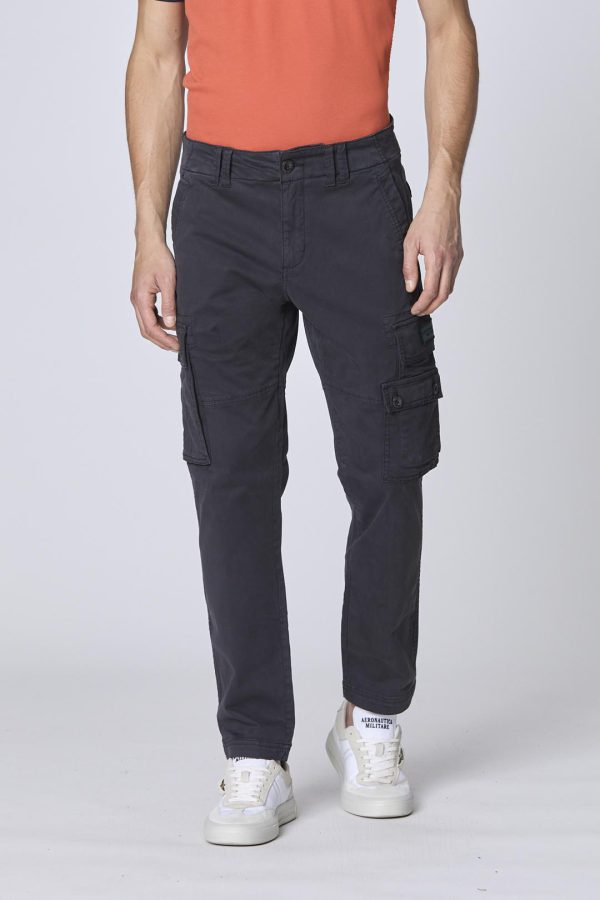 Aeronautica Militare Tapered twill cargo pants