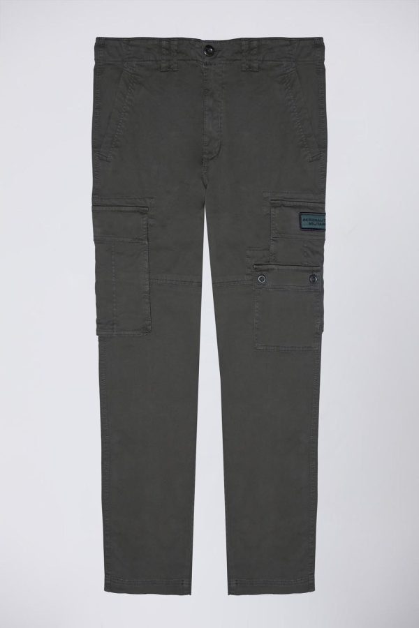 Aeronautica Militare Tapered twill cargo pants