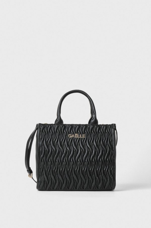 Gaëlle Paris Reg Shopper In Faux Leather Black