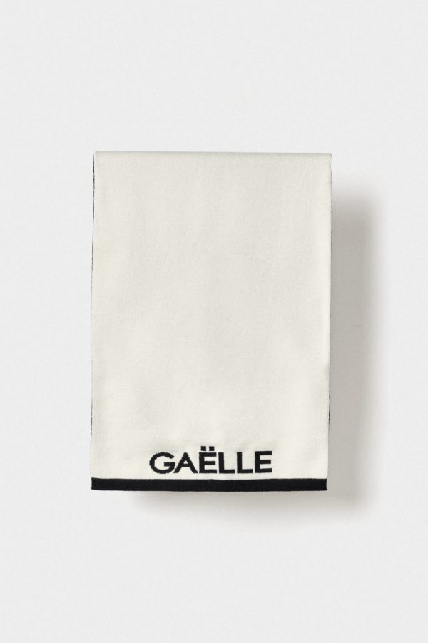 Gaëlle Paris Jacquard scarf Off White