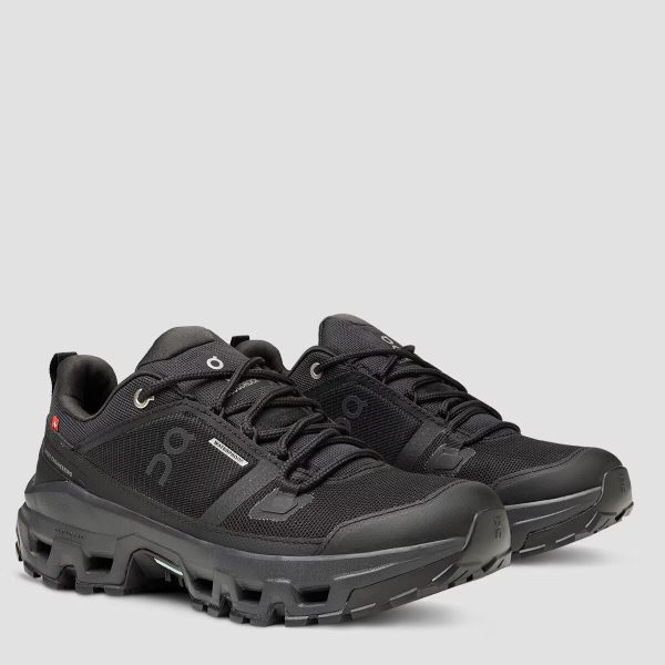 On Cloudrock Low Waterproof Hiking Shoe - Men's Black - Image 2