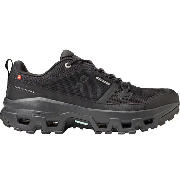 On Cloudrock Low Waterproof Hiking Shoe - Men's Black