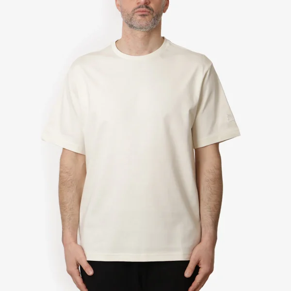 The North Face Men Ss Logo Rmst Relaxed Tee White Dune