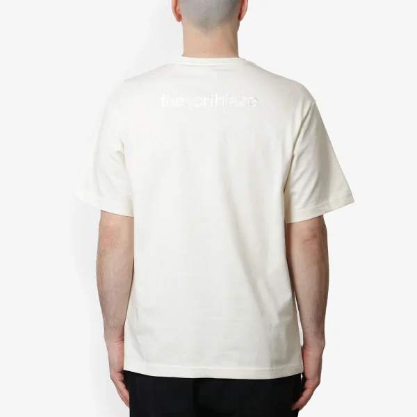 The North Face Men Ss Logo Rmst Relaxed Tee White Dune - Image 3