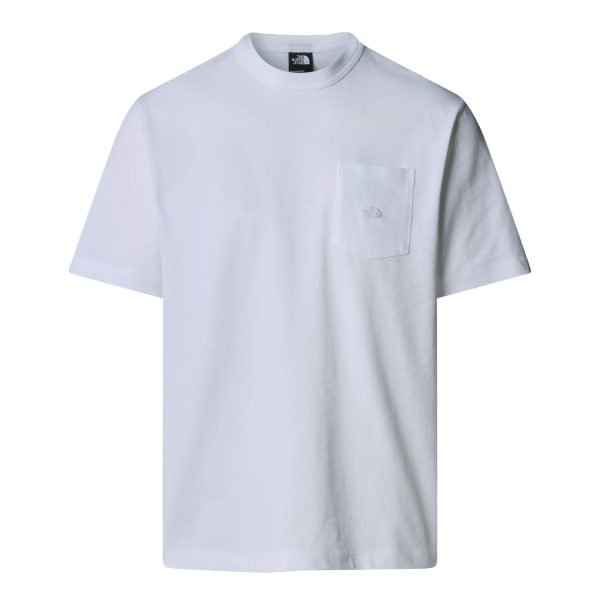 The North Face Men Ss Dome Relaxed Pocket Tee White