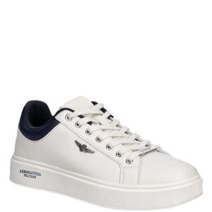 Aeronautica Militare Men's eco-leather sneakers with logo